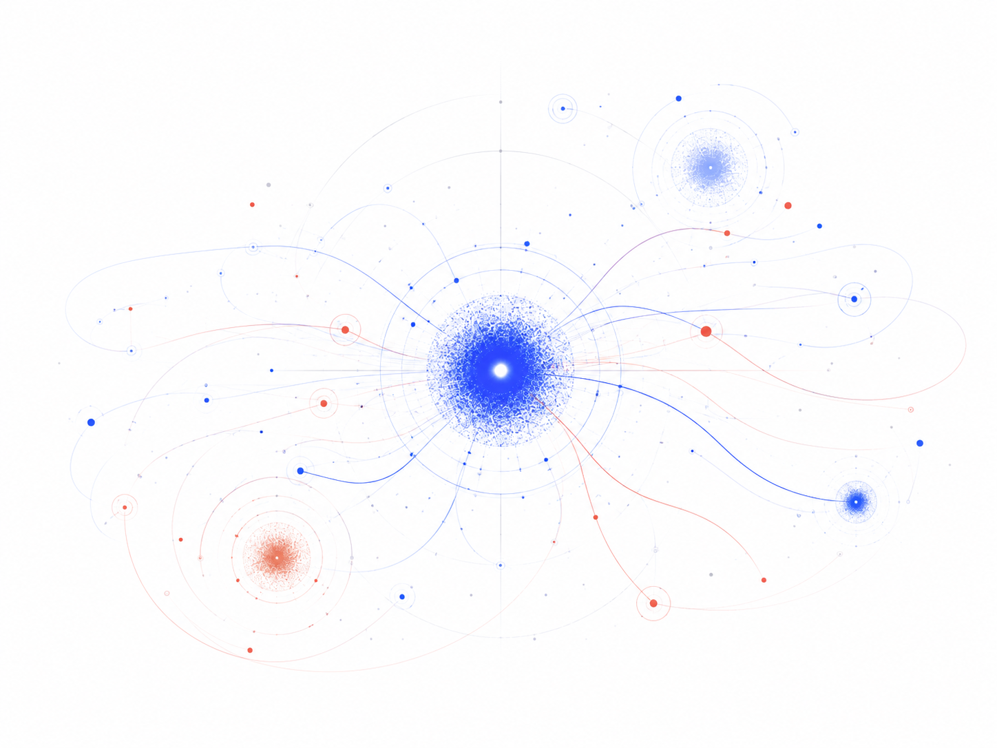 Abstract connection network visual
